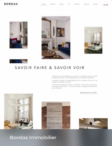 Création de site internet sur-mesure, vitrine ou e-commerce, avec identité visuelle personnalisée, réalisée par LARTVISUEL. 