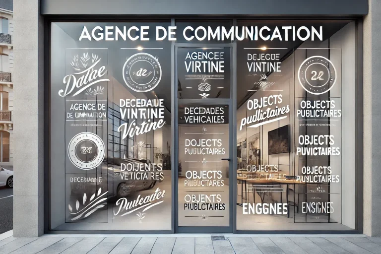 Adhésif vitrine